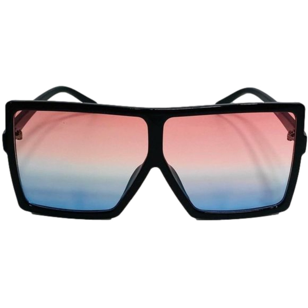 6061 | Red/Blue Two Tone Square Sunglasses
